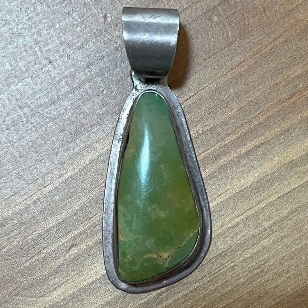 Sterling Silver Green Turquoise pendant